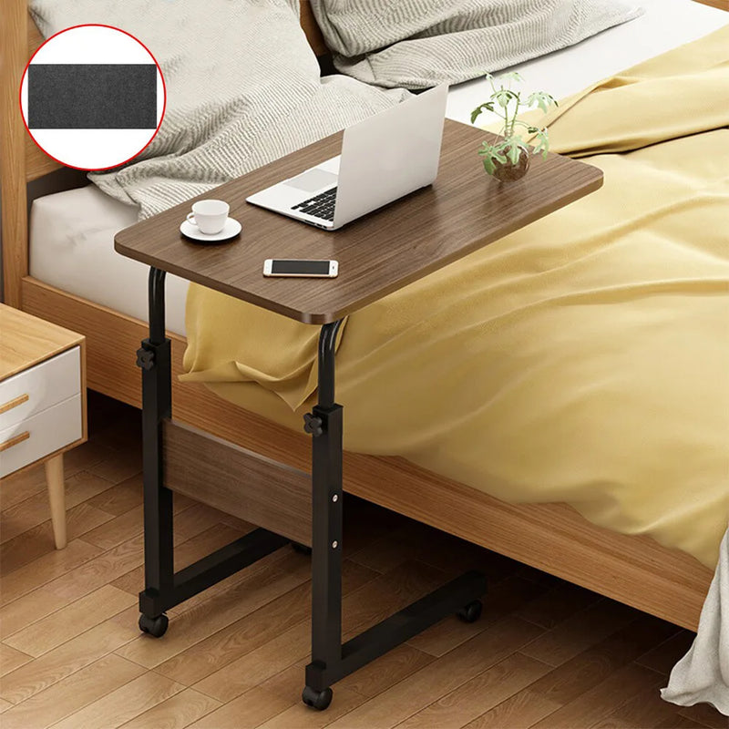 Height Adjustable Mobile Over Bed Table Hospital Overbed Aid Desk Laptop Tray