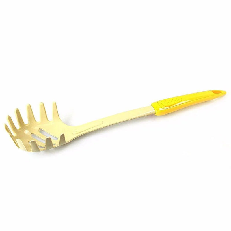 Plastic Pasta Spaghetti Noodle Strainer Server Spoon Assorted Colours