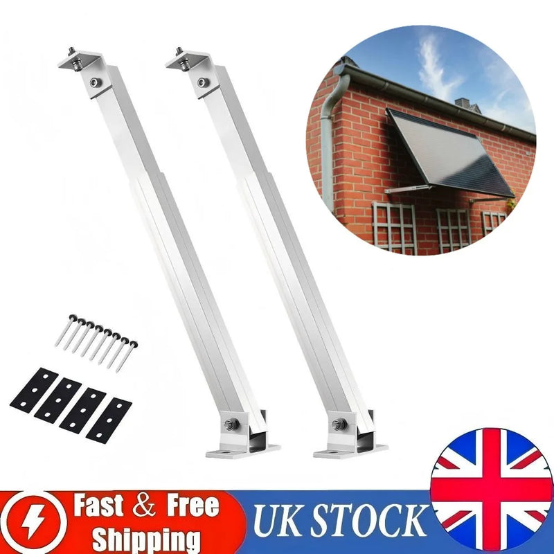 Solar Panel Mounting Brackets Aluminium Adjustable Angle for Wall & Roof
