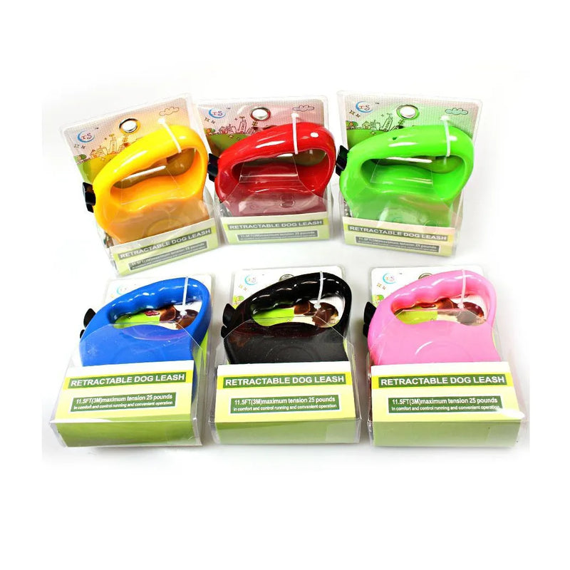 Retractable Dog Leash Lead Assorted Colours