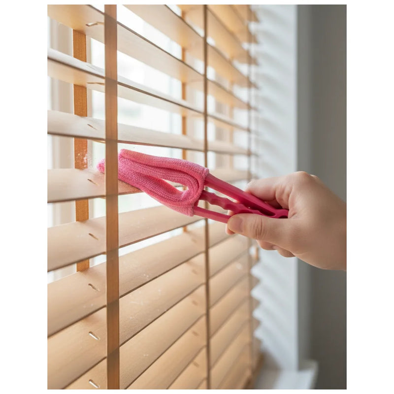 Washable Microfibre 3 In 1 Window Blinds Duster Assorted Colours