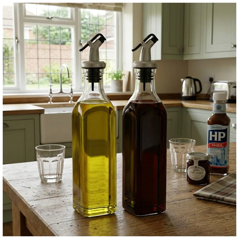 Glass Cruet Set 150Ml Capacity, 2 – Pack, 429G Total Weight