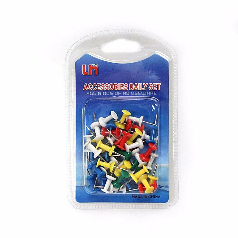Notice Pin Board Tacks Push Pins Assorted Colours