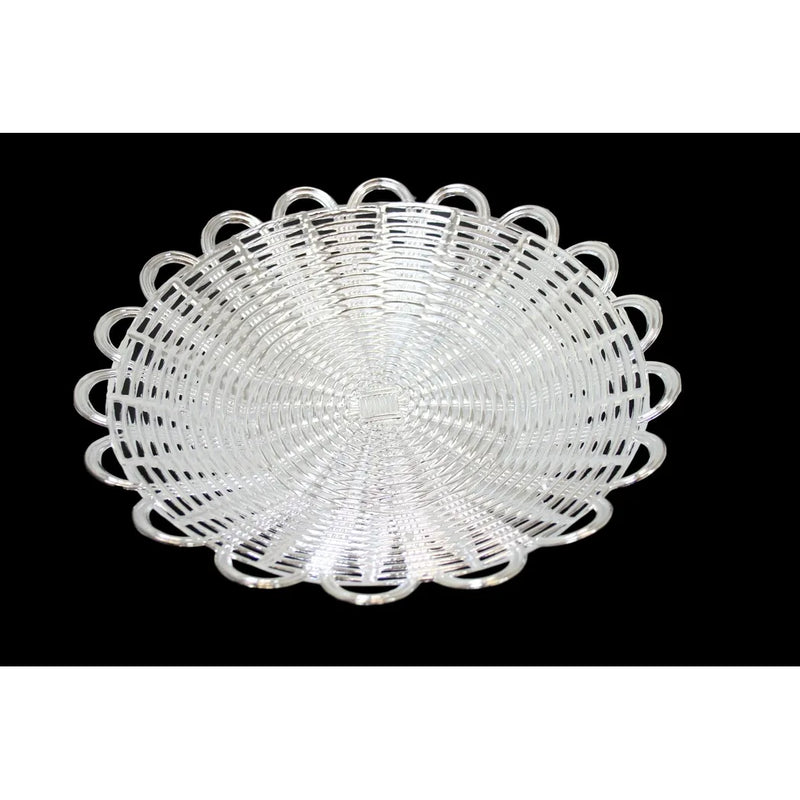 Silver Gold Serving Plastic Food Home Desserts Party Celebration Serving Plate
