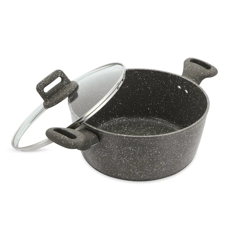 Sq Professional Zoya Forged Stockpot Set Of 4 Marbled Grey
