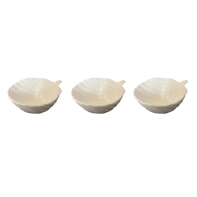 Small Porcelain Appetiser Sauce Dish Bowl Pack Of 3 Assorted Designs (Parcel Plus Rate)