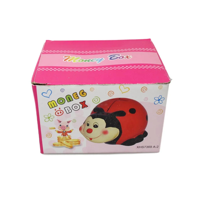 Children'S Ladybird Piggy Bank Ceramic Money Saving Bank