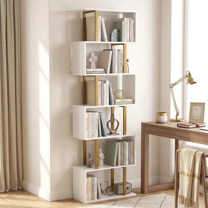 HOMCOM standing units free bookshelves industrial case bedroom