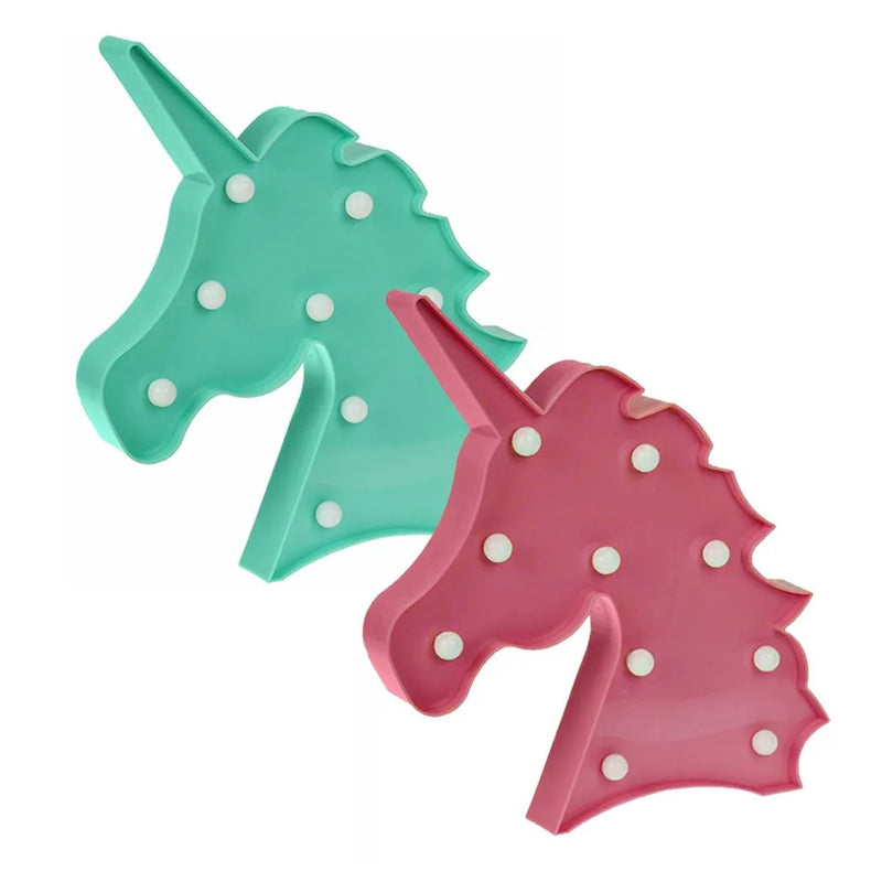 Light Up Led Unicorn Battery Operated Assorted Colours
