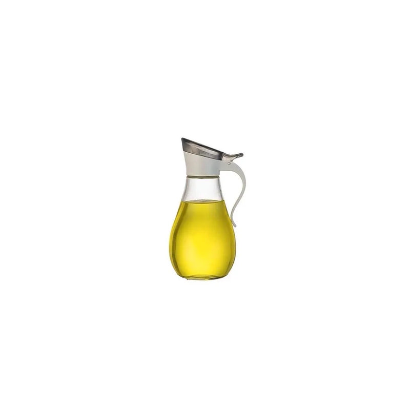Glass Olive Oil Vinegar Sauce Dispenser Pouring Bottle With Plastic Top 380Ml Assorted Colours (Parcel Plus Rate)