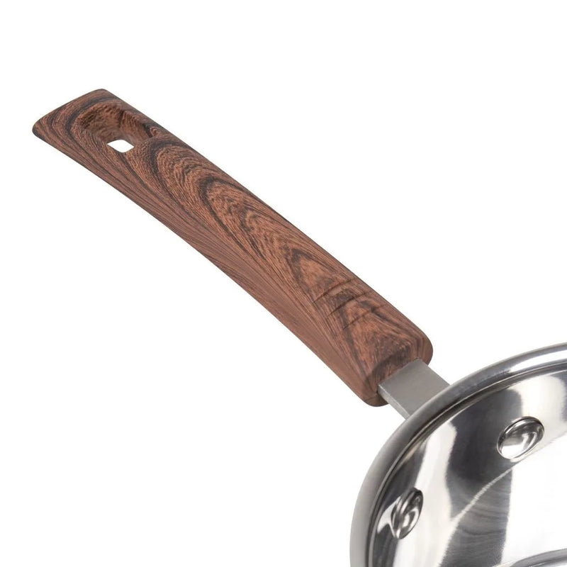Sq Professional Lustro Touch Stainless Steel Cookware Set Of 6 Brown