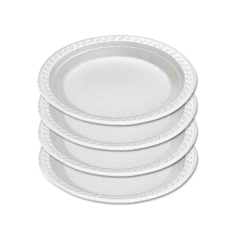 12Oz Disposable White Plastic Soup Bowls Pack Of 20