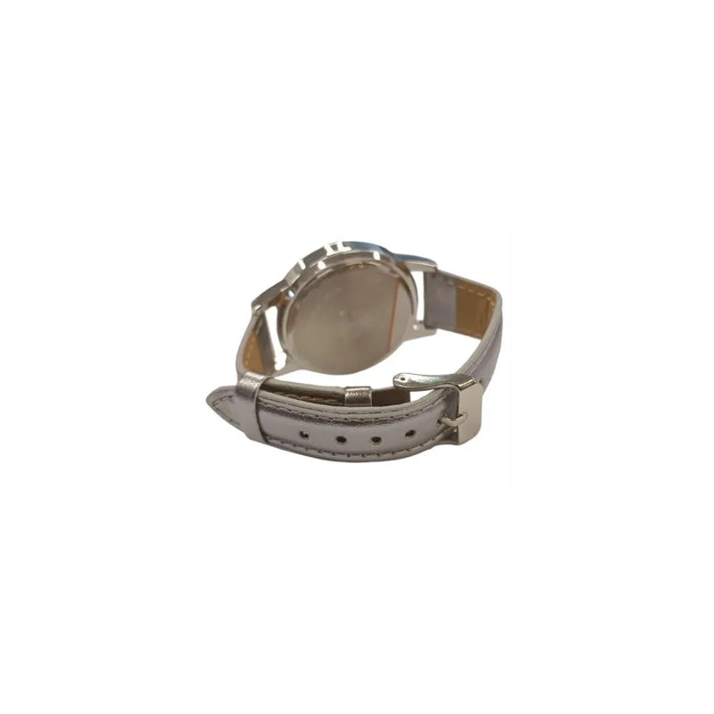 Spirit Ladies Fashion Big Number Silver Dial Silver Leather Strap Watch ASPL47 - CLEARANCE NEEDS RE-BATTERY