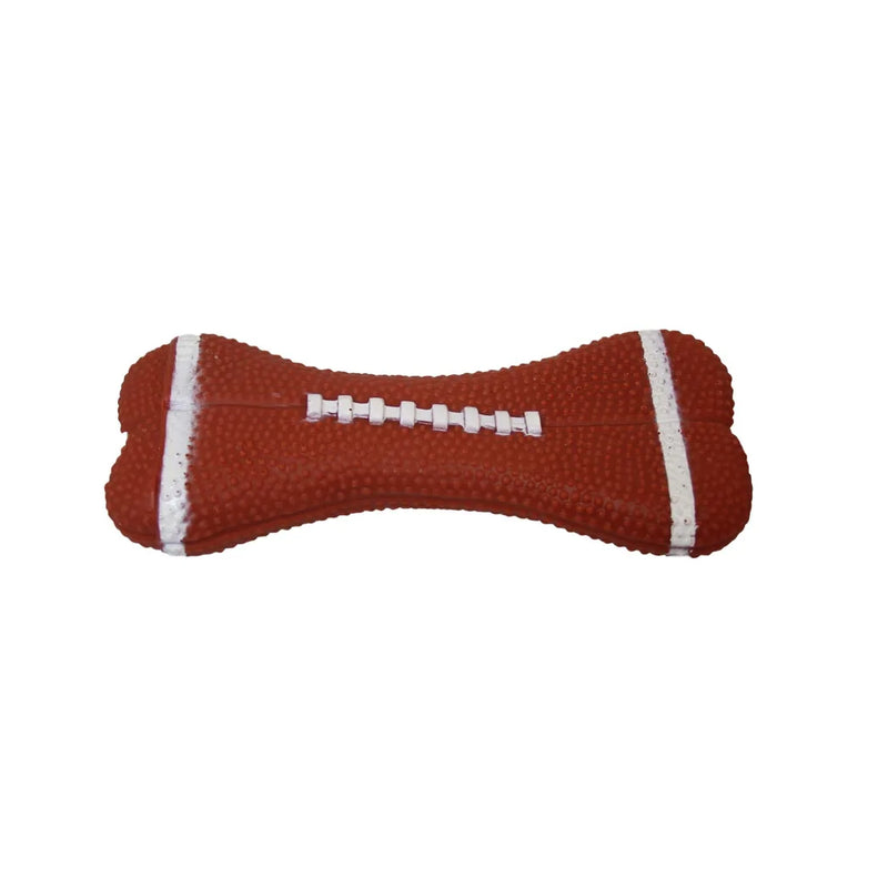 Pet Dog Toy Squeaky Bone With Basketball Rugby Design (Large Letter)