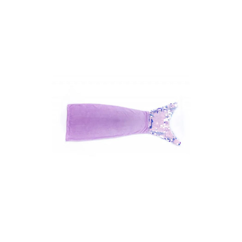 Mermaid Tail Cozy Blanket Plush Solid Purple Sequin Tail