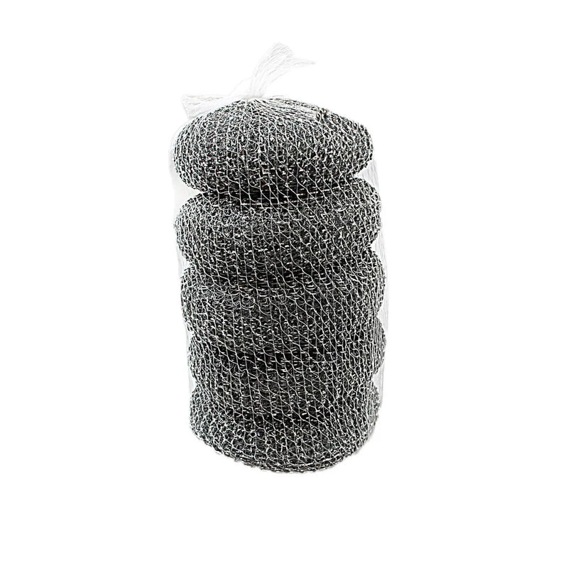 Stainless Steel Washing Up Scourers Pack Of 4 4082
