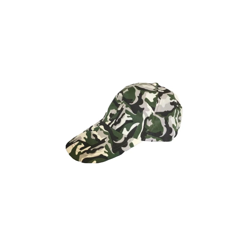Camouflage Army Print Baseball Cap One Size Assorted Colours