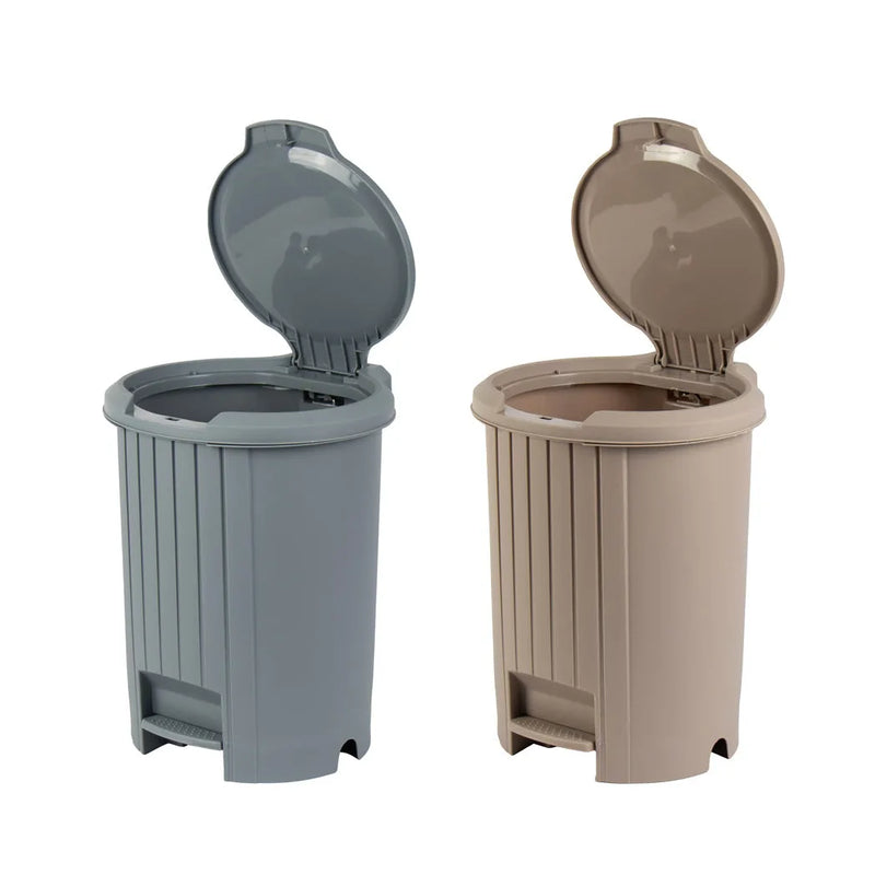 Tuffe x Plastic Push Open Pedalled Bin 14L Assorted Colours