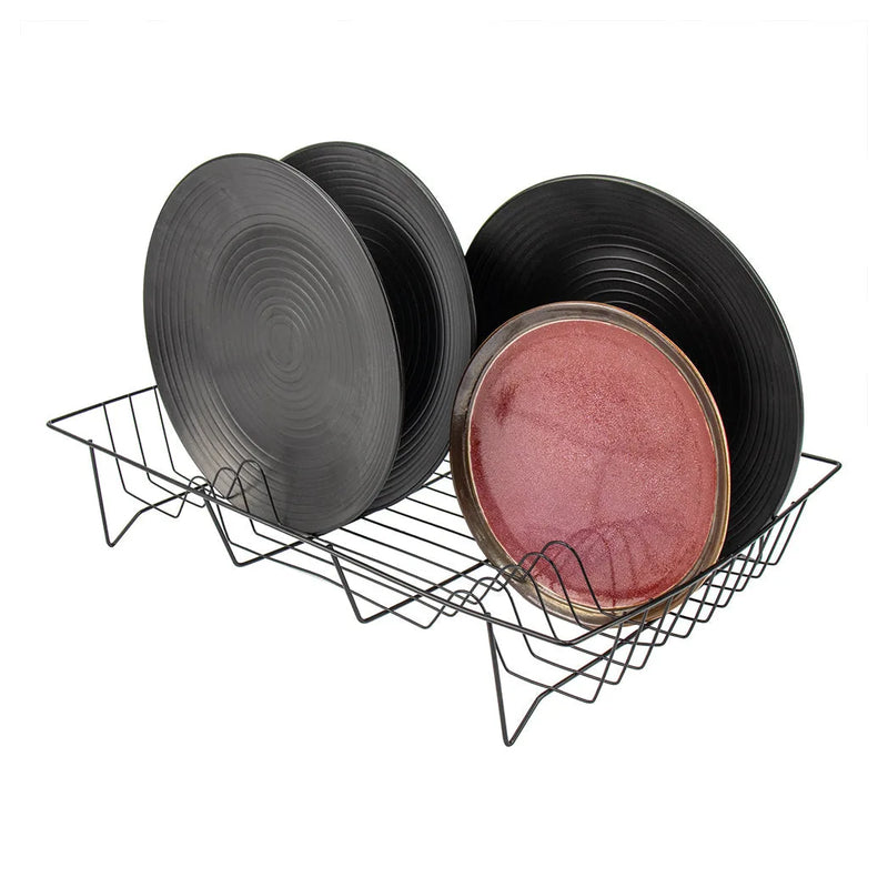 Sq Durane Metal Kitchen Dish Drainer Black