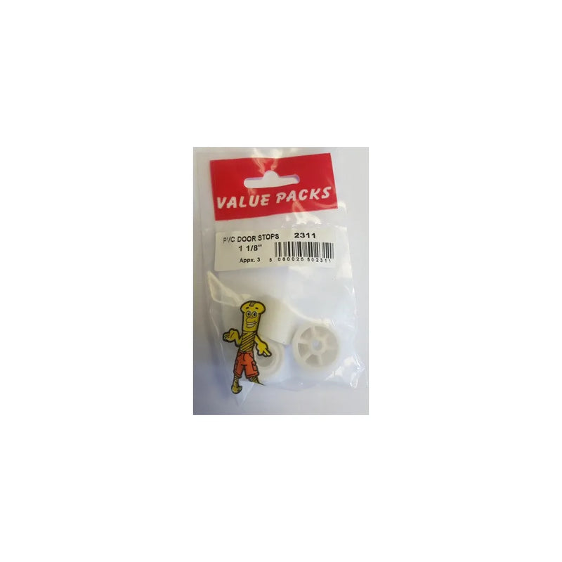 1 1 8'' Pvc Door Stops Value Pack Of 3