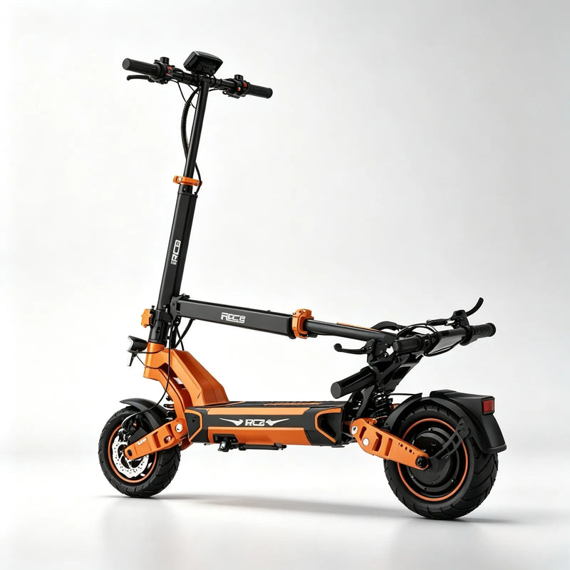 RCB D7 Foldable Electric Scooter, 20.8Ah,500W Commuter E-Scooter, 25KM/H Speed Limit, 10" Vacuum Tyres, Dual Disc Brakeses