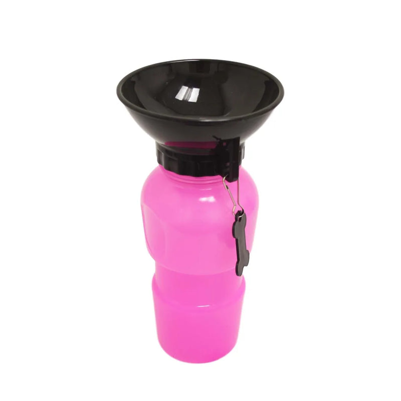 Pet Dog Portable Travel Aqua Water Bottle 0.5L Assorted Colours