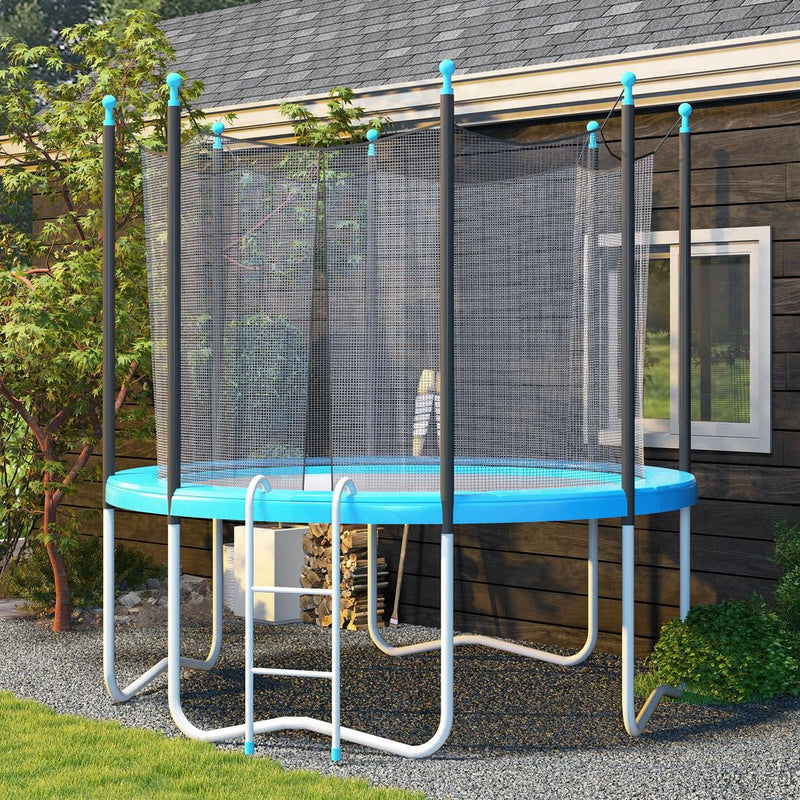 HOMCOM 12ft Trampoline Accessories Safety Pad F366cm Replacement Surround Padding Thick Foam Pads Light Blue