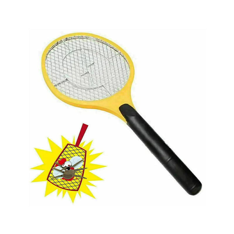 Electric Battery Operated Fly Mosquito Swatter Racket Assorted Colours