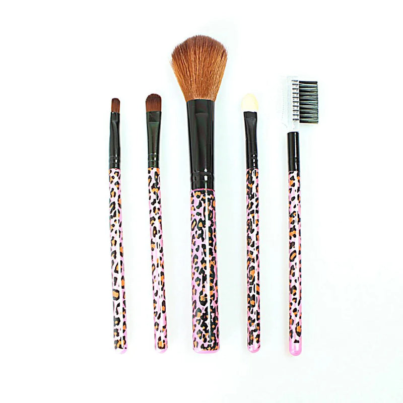 Makeup Cosmetic Brush Set Of 5 Assorted Designs