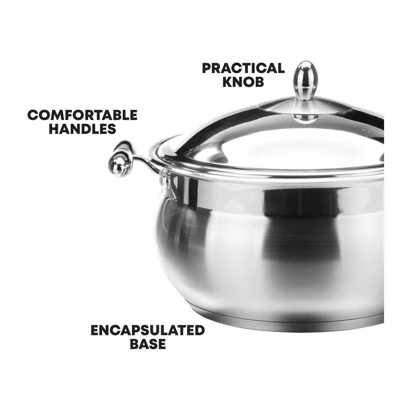 Sq Professional Lustro Stainless Steel Imperiale Casserole Set Of 6