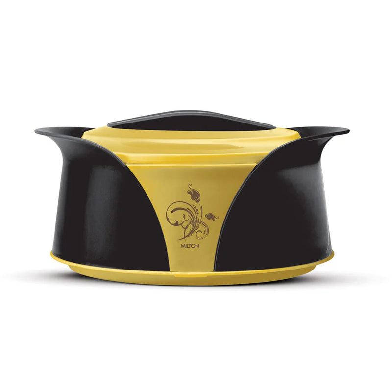 Imperial Insulated Casserole Set 3 Pieces 1.0 1.5 2.5 Litre Black Yellow Gold