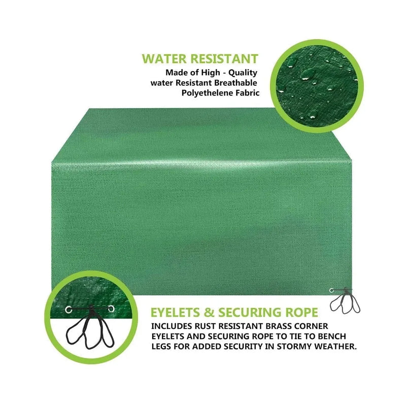 Garden Bench Cover 2 Seater 97 cm x 68 cm x 132 cm