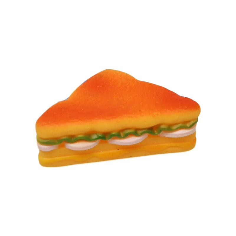 Pet Dog Toy Squeaky Sliced Sandwich