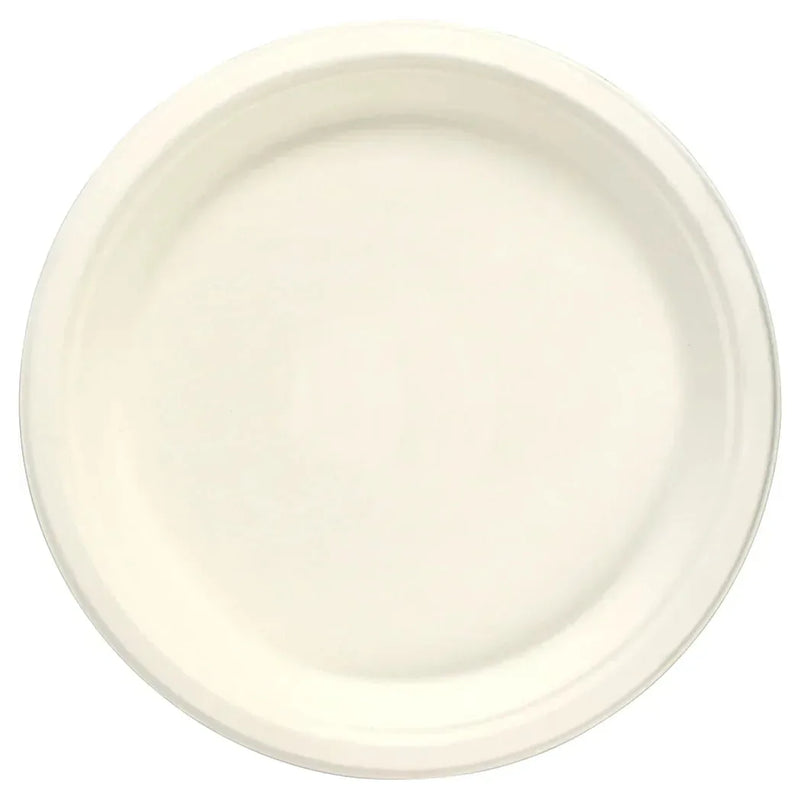 Disposable Compostable Eco – Bio Bagasse Sugarcane Plates 7" Pack Of 50