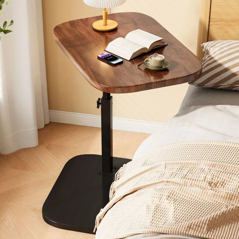 Adjustable C-Shaped Sofa Side End Table Coffee Laptop Table Living Room Bedroom