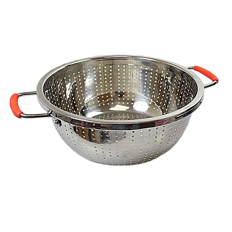 Stainless Steel Strainer Bowl Colander 2 Handles 28