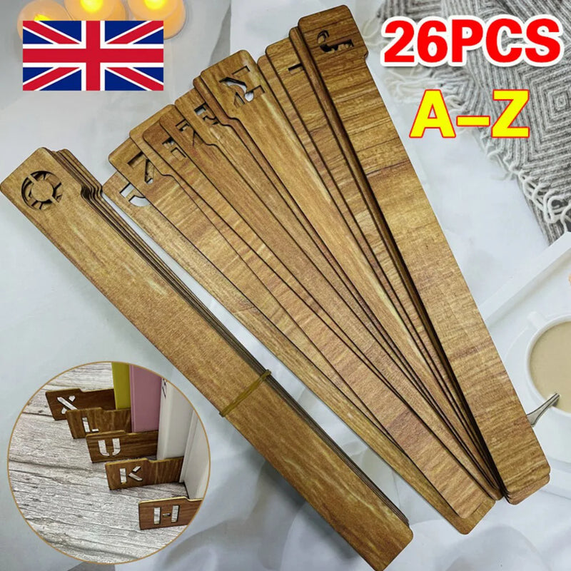 26PCS Vinyl Record Dividers Premium-Wooden Music Divider for Lps-and Record UK