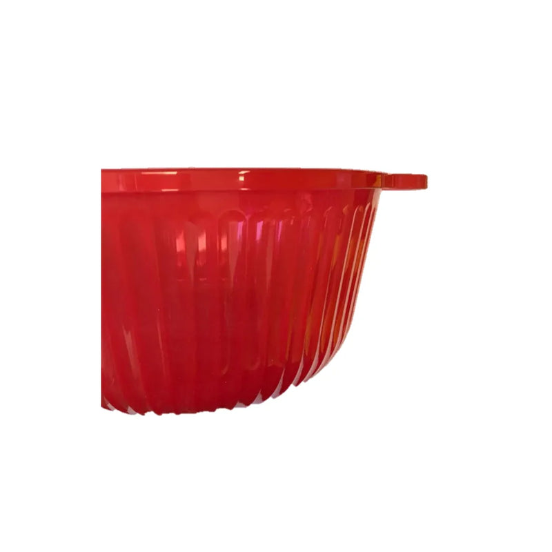 Plastic Bowl With Flat Handle Assorted Colours