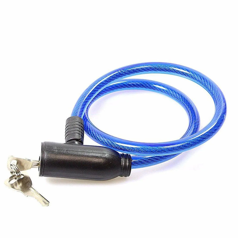 Bicycle Bike Lock With Keys Assorted Colours