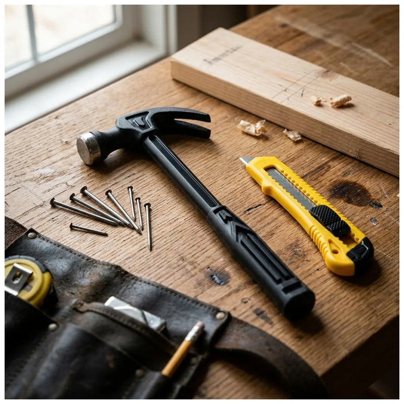 Diy Tools Set Of 2 – Claw Hammer & Stanley Knife