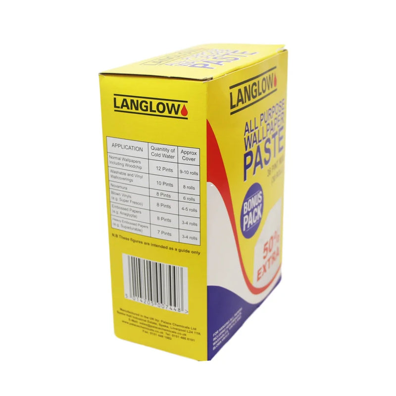 Langlow Classic All Purpose Wallpaper Paste 36 Pint Mi x