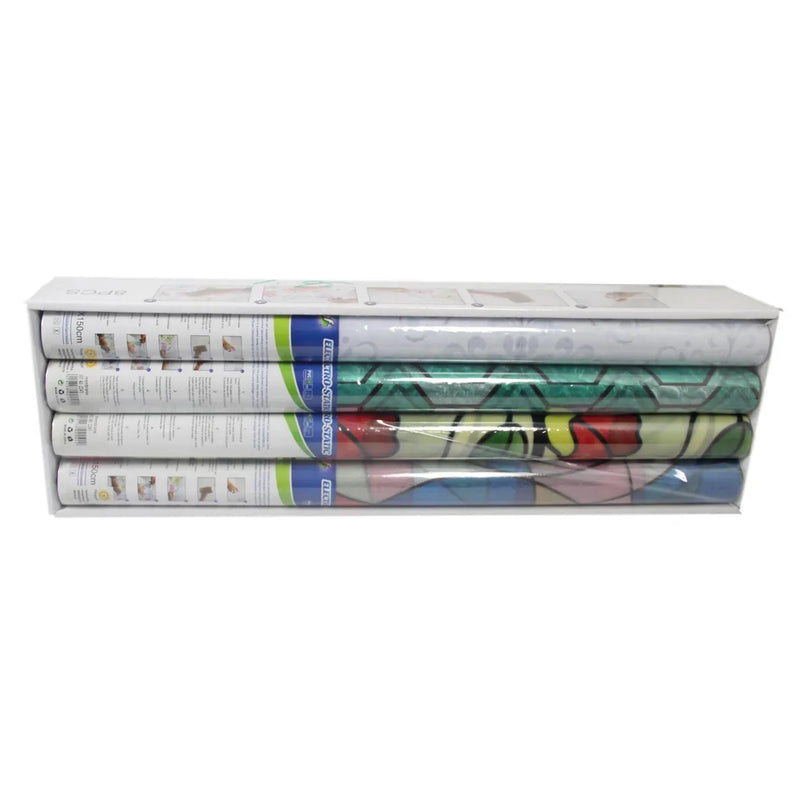 Water Resistant Pvc Glass Window Door Privacy Film Sticker Assorted Designs