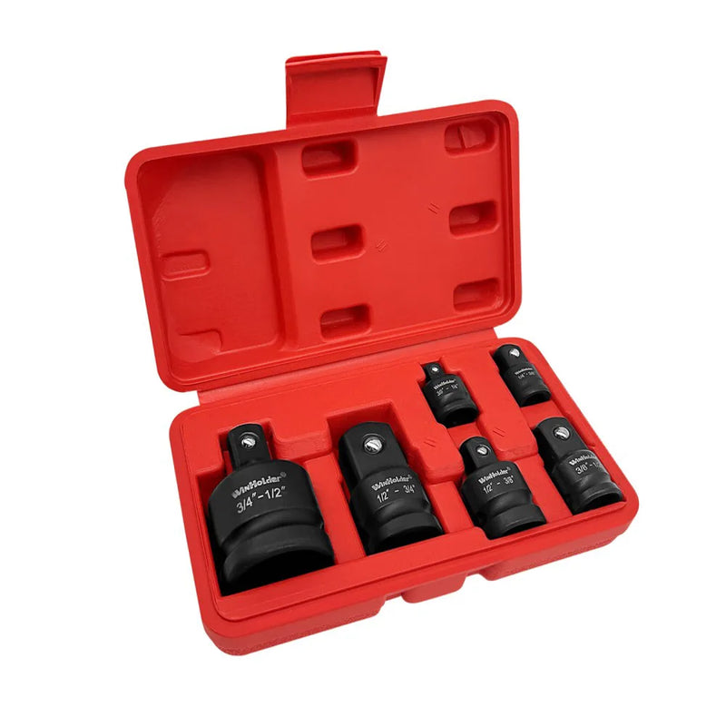 6Pcs Impact Adapter Reducer Socket Converter Set 3/4 1/4 3/8 1/2" Female to Male