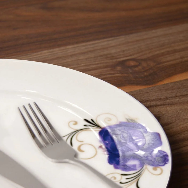 Durane Ceramic Dinner Plate Blue Rose