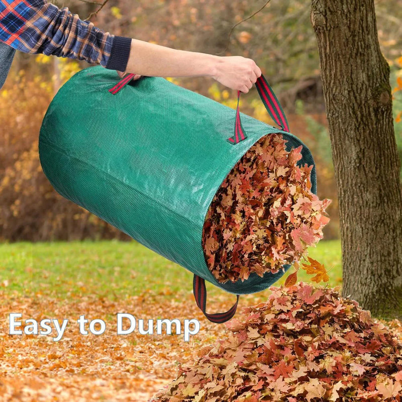 2X 272L Large Garden Waste Bags Refuse Heavy Duty Sacks Grass Leaves Rubbish Bag