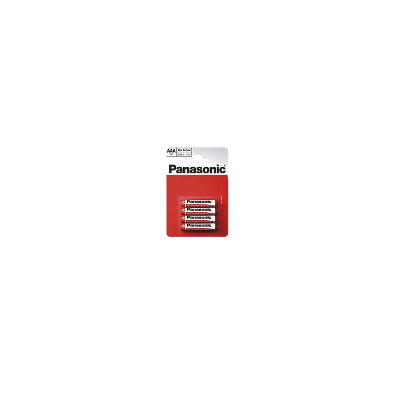 4 x Panasonic Aaa Batteries Zinc Carbon 1.5V Battery