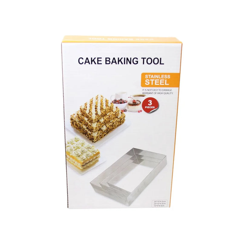 Stainless Steel Cake Baking Tool Rectangle Mould