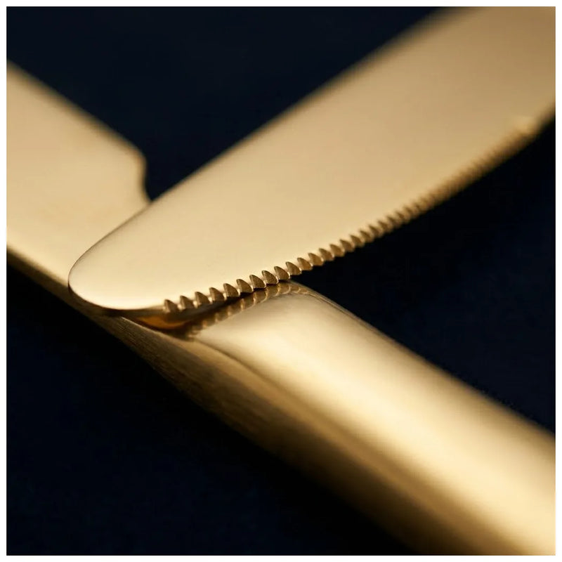 Gold Coloured Metal Butter Knife Pack Of 2