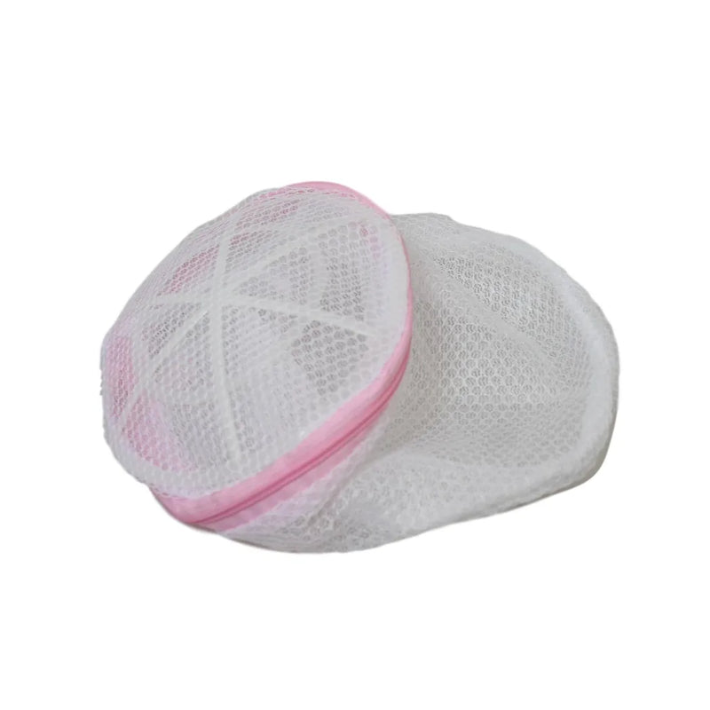 Protective Zipped Round Mesh Washing Laundry Clothes Bag