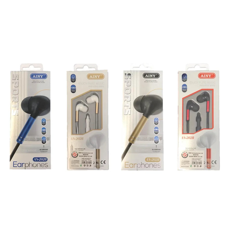 Ainy Wired Earphones An – 2028 Assorted Colours